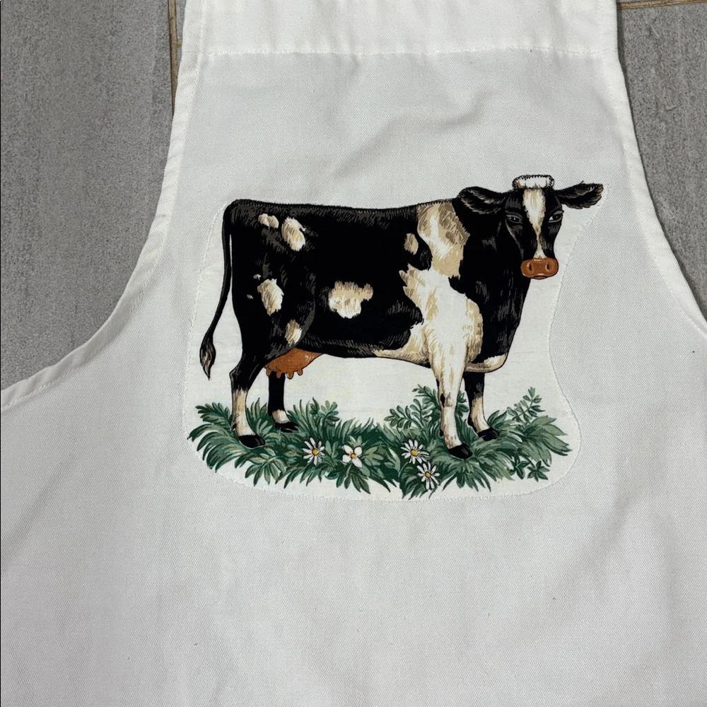 Farmhouse Cow Print Apron
